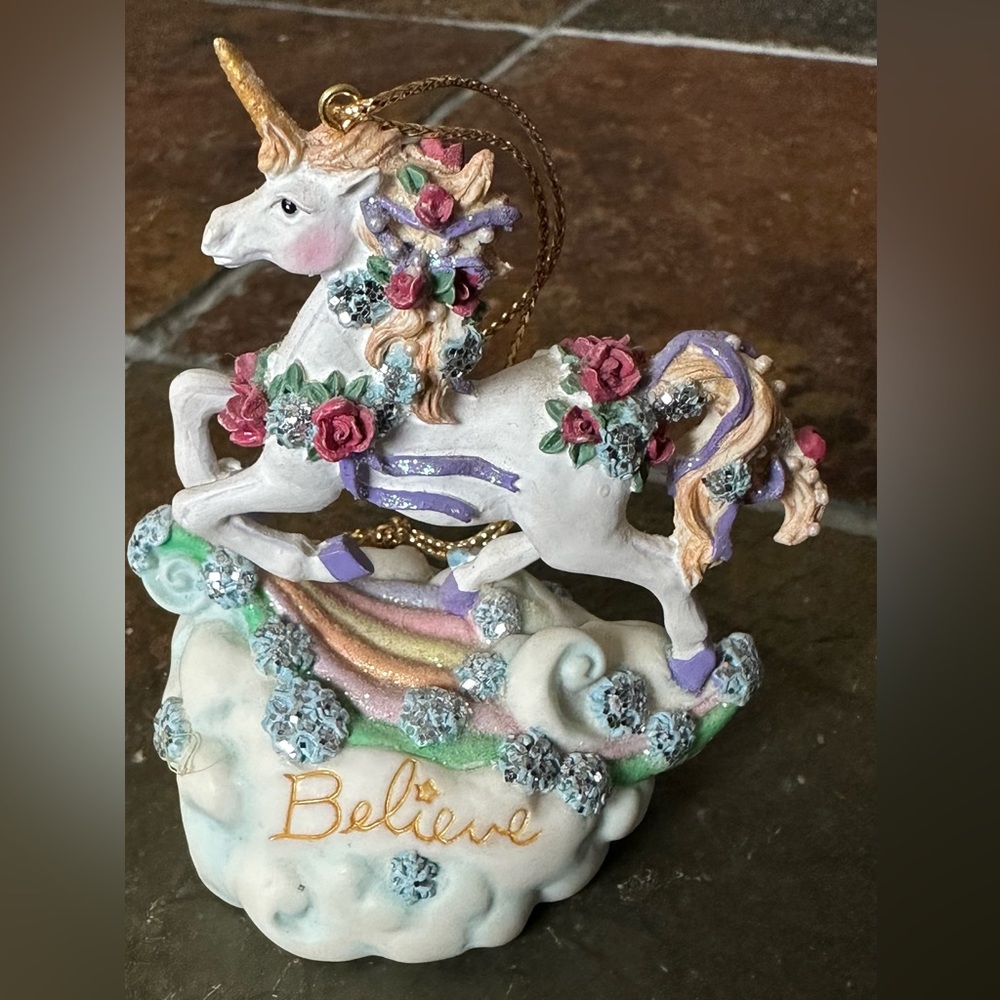 Rainbow Visions Unicorn Ornament